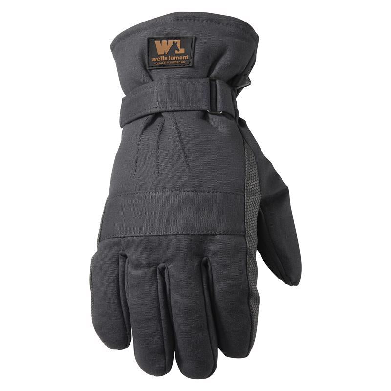 Guantes de invierno para exteriores para hombre Wells Lamont, negros, talla L, 1 unidad