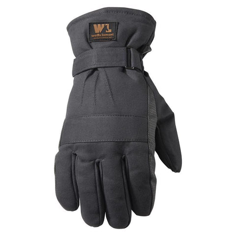 Guantes de invierno para exteriores para hombre Wells Lamont, negros, talla XL, paquete de 1