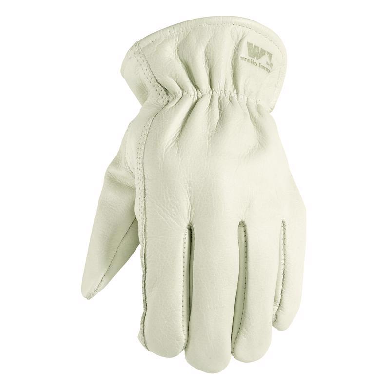 Guantes de trabajo para hombre Wells Lamont Driver, marfil, talla L, 1 par