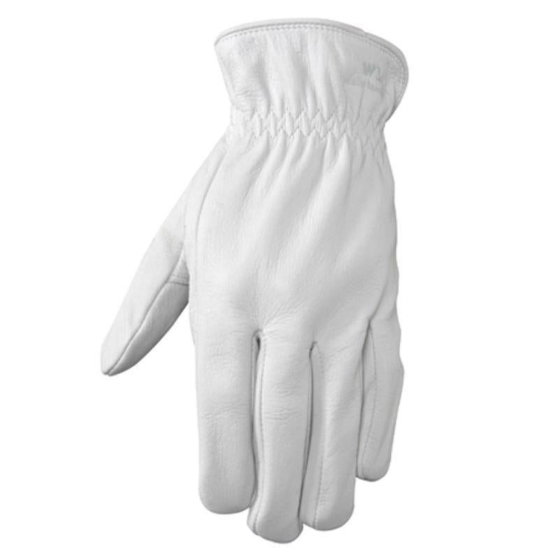 Guantes de cuero de cabra Wells Lamont L Goatskin Driver Gris Perla