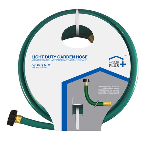 Home Plus 5/8 in. D X 50 ft. L Light Duty Garden Hose (Pack of 5)