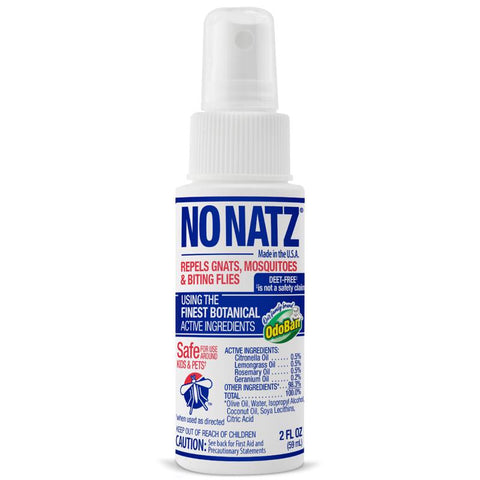 No Natz Organic Insect Repellent Liquid For Variety of Insects 2 oz (Pack of 12)