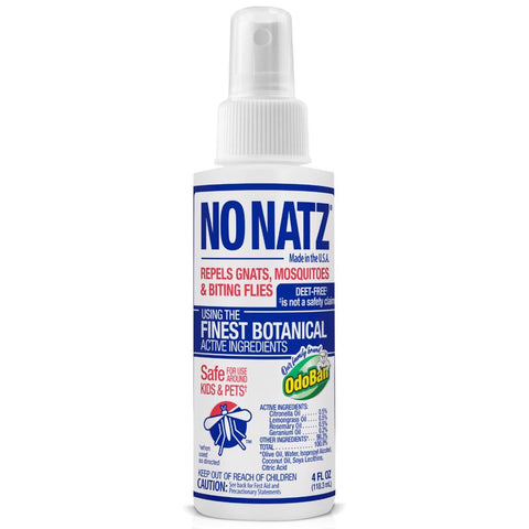 No Natz Organic Insect Repellent Liquid For Variety of Insects 4 oz (Pack of 12)