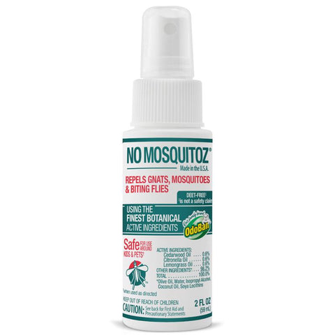 No Natz Organic Insect Repellent Liquid For Mosquitoes/Other Flying Insects 2 oz (Pack of 12)