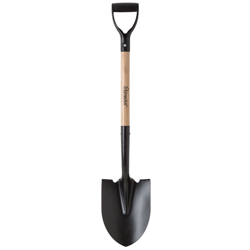 Home Plus 39 in. Steel Round Digging Shovel Wood Handle (Pack of 6)