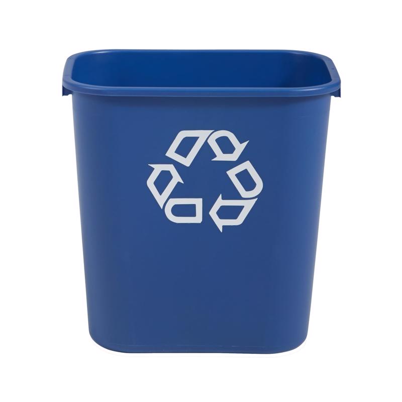 Rubbermaid 28 qt Blue Plastic Recycling Bin (Pack of 12)