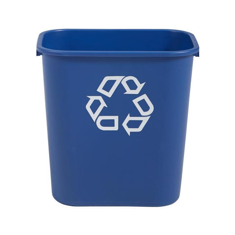 Rubbermaid 28 qt Blue Plastic Recycling Bin (Pack of 12)