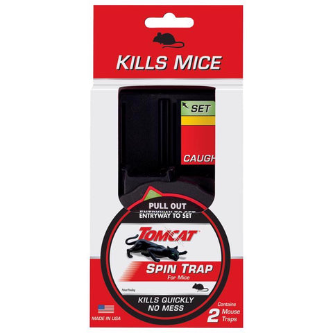 Tomcat Spin Trap Small Covered Trap For Mice 2 pk