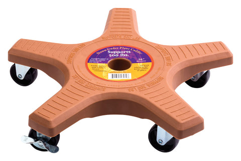 Down Under Decksaver 3.5 in. H X 15.25 in. W X 15.25 in. D X 15.25 in. D Plastic Plant Caddy Terraco