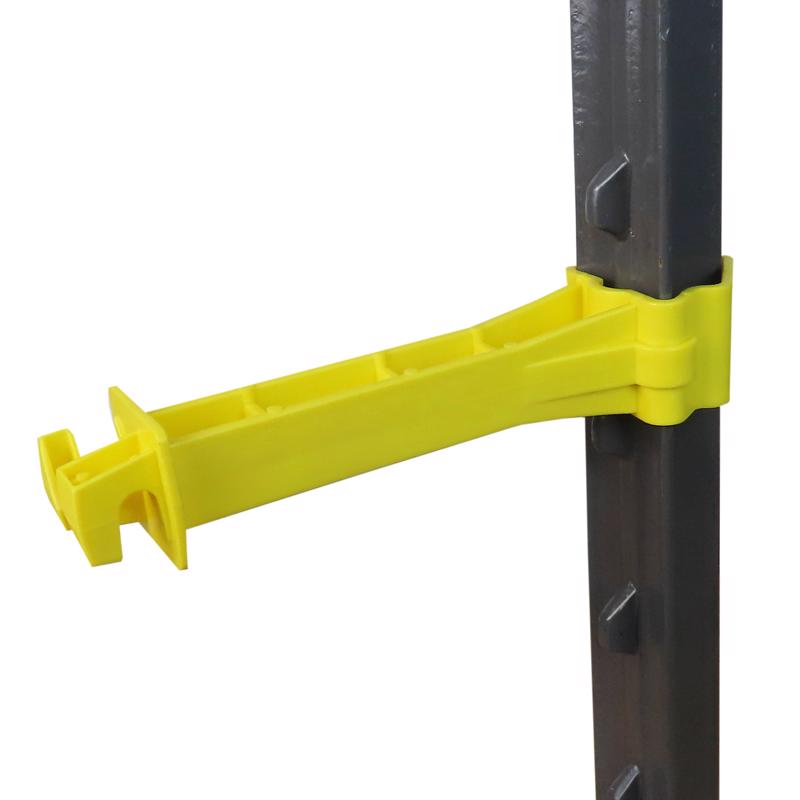Aislador de poste en T Dare Sung de longitud extendida, amarillo