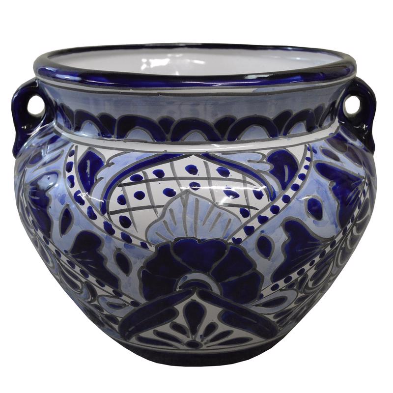 Avera Products Talavera 19 in. H X 10 in. W Ceramic Planter Multicolored (Pack of 2)