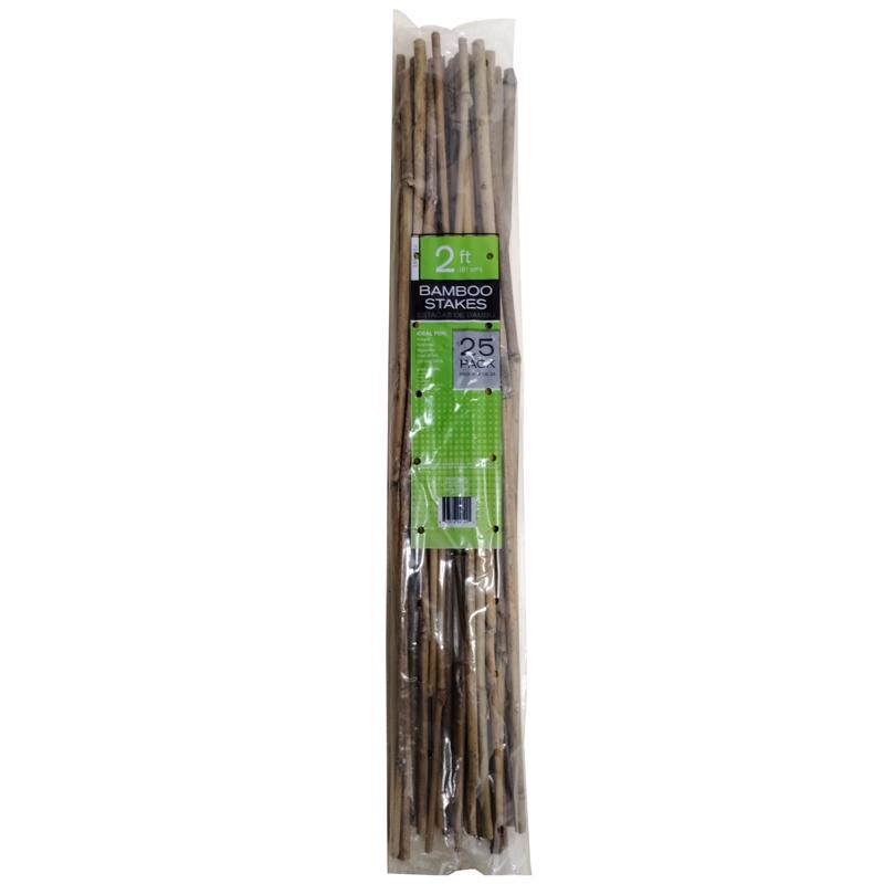 Estacas de bambú natural para jardín ATC de 24 pulg. de alto