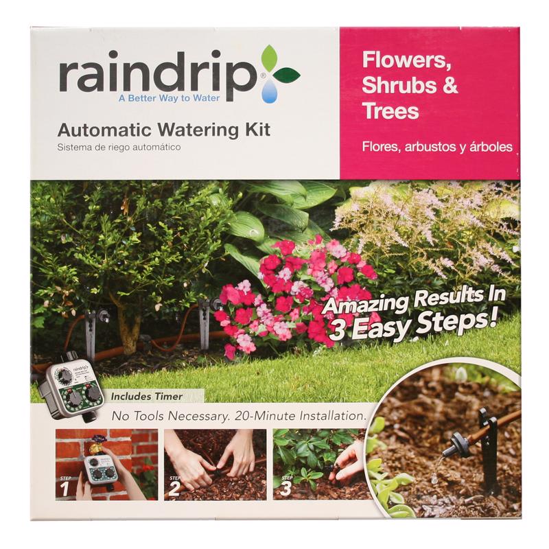 Kit de riego por goteo para árboles y arbustos Raindrip