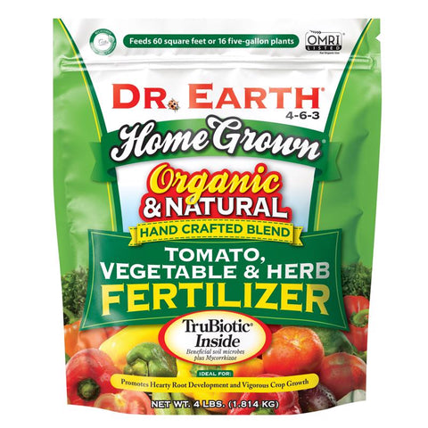 Dr. Earth Home Grown Granulados Orgánicos Alimento para Plantas de Tomate 4 lb