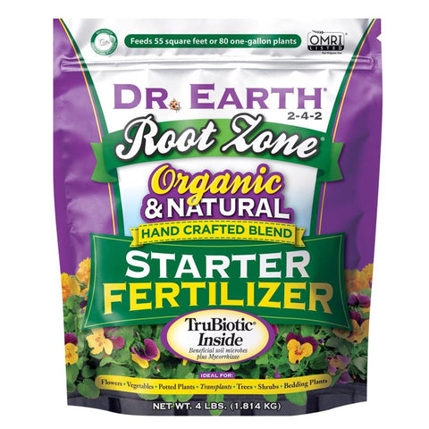 Dr. Earth Root Zone Alimento orgánico en gránulos para plantas 4 lb