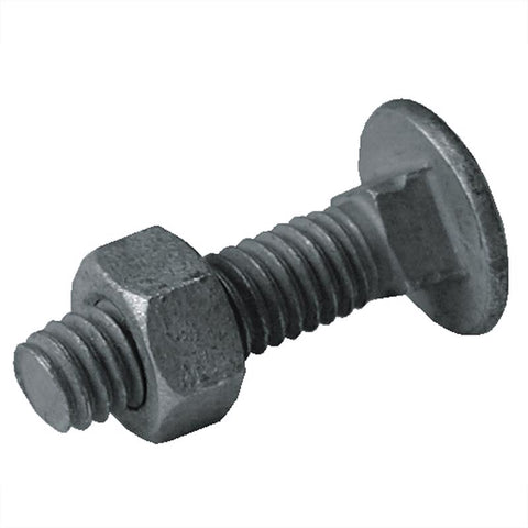 YardGard .709 in. H Silver Steel Carriage Bolts