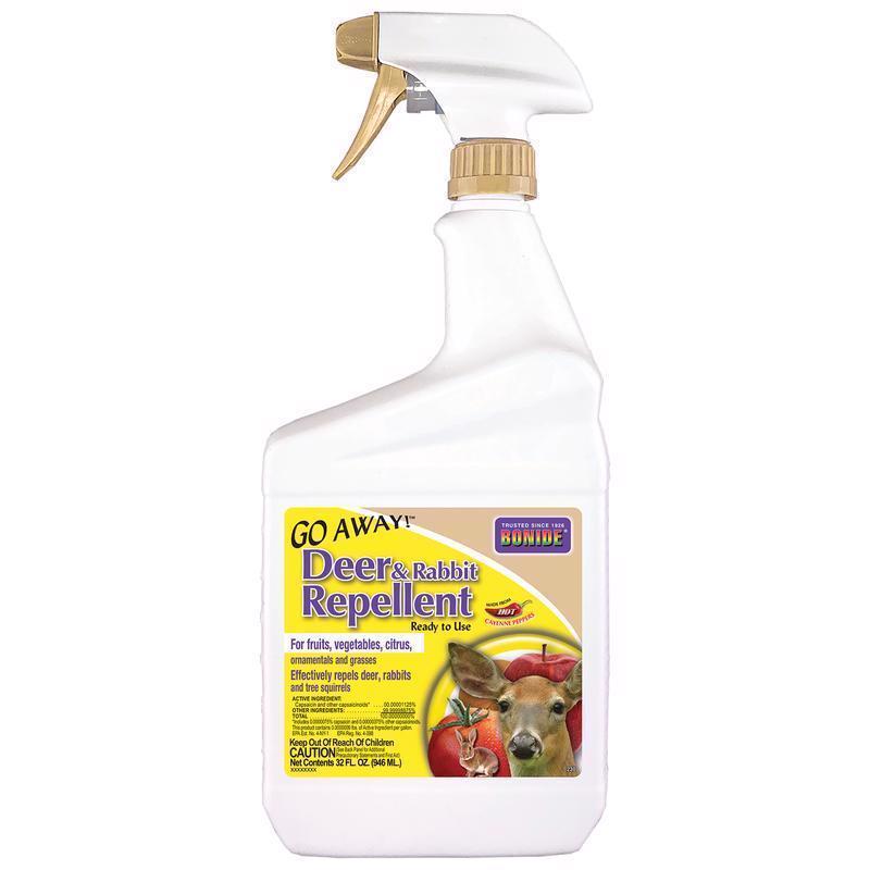Bonide Go Away Repelente Líquido para Animales para Ciervos y Conejos 32 oz