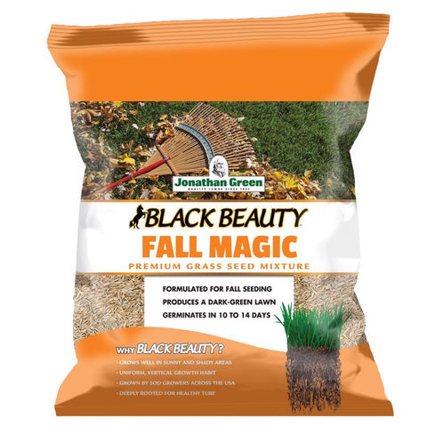 Jonathan Green Black Beauty Fall Magic Todas las gramíneas Semilla de césped para sol o sombra 3 lb