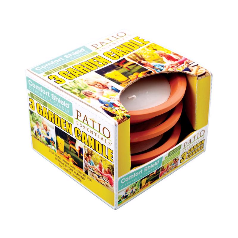 Patio Essentials Citronella Candle For Mosquitoes/Other Flying Insects 3 oz (Pack of 9)