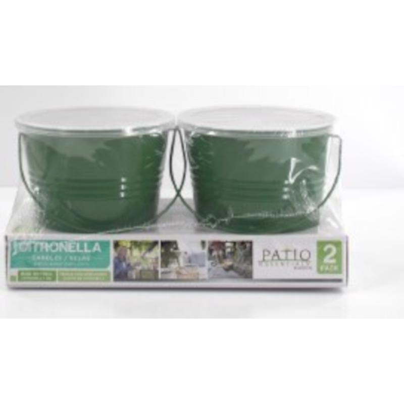 Patio Essentials Citronella Bucket Candle For Mosquitoes/Other Flying Insects 10 oz (Pack of 6)