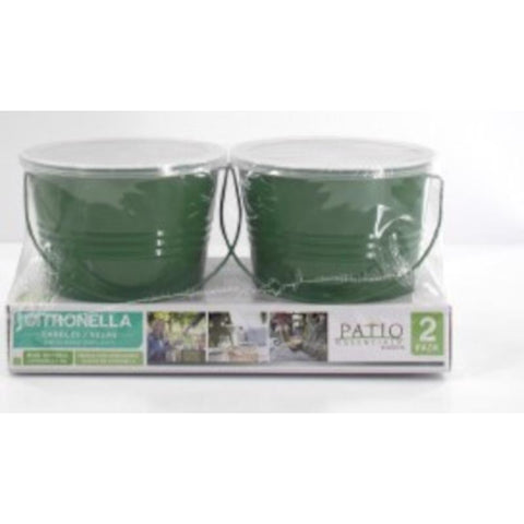 Patio Essentials Citronella Bucket Candle For Mosquitoes/Other Flying Insects 10 oz (Pack of 6)
