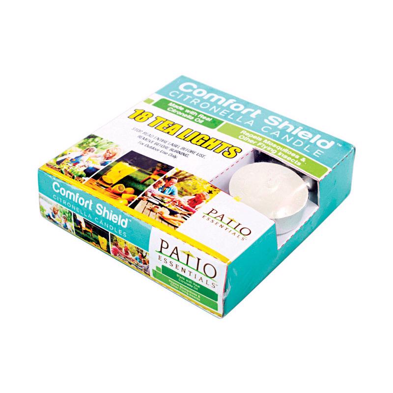 Vela de té de citronela Patio Essentials para mosquitos/otros insectos voladores, paquete de 18