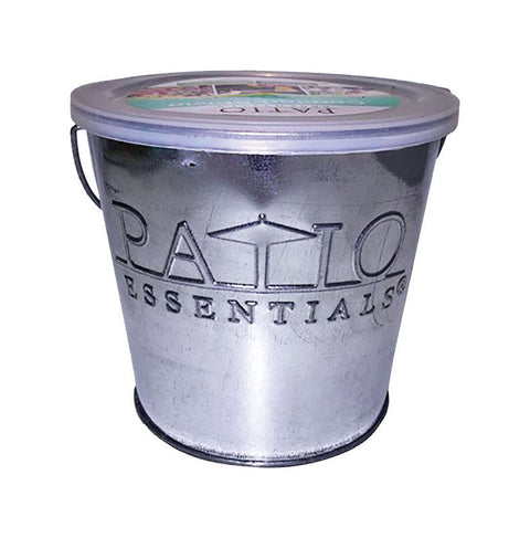 Patio Essentials Galvanized Citronella Candle For Mosquitoes/Other Flying Insects 17 oz (Pack of 6)