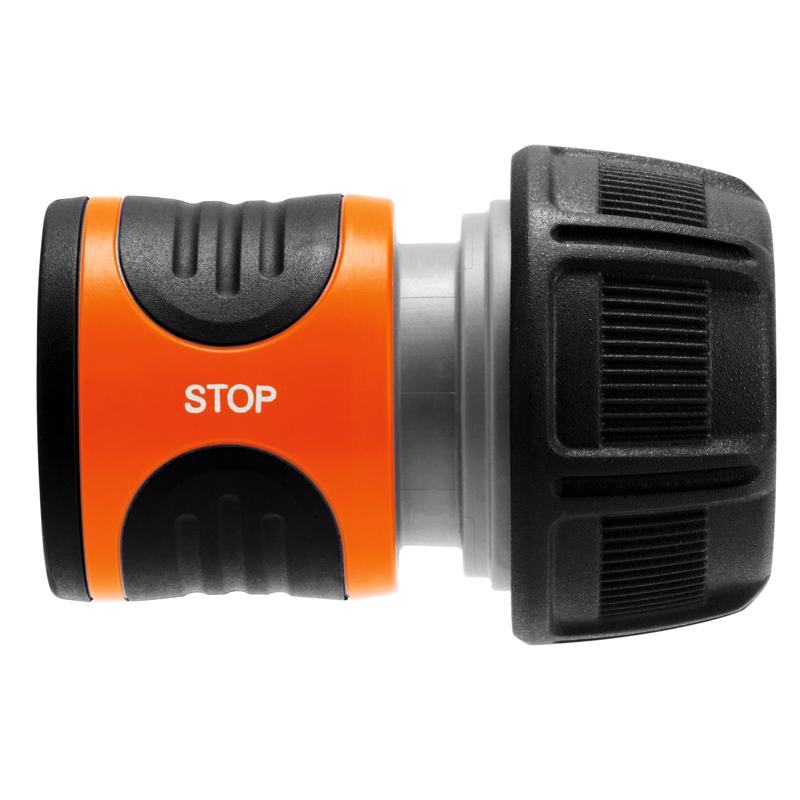 Gardena 5/8 in. Plastic Threaded Male Hose End Repair Connector with Water Stop