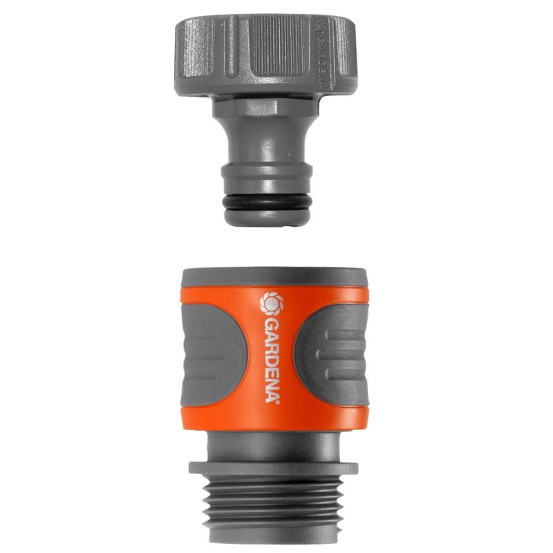 Gardena 5/8 in. Plastic Threaded Female/Male Quick Connector Hose Set