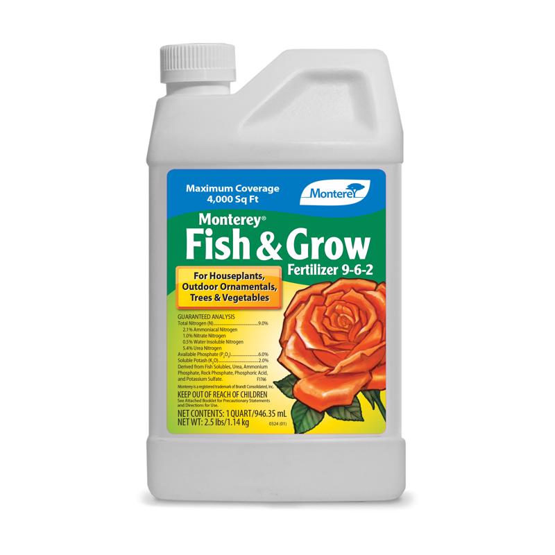 Monterey Fish and Grow 9-6-2 Plant Fertilizer 1 qt