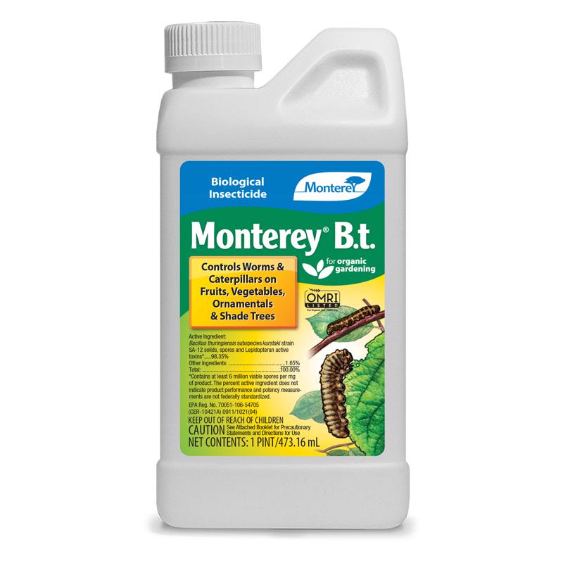 Concentrado líquido orgánico insecticida Monterey B.t. 1 pt