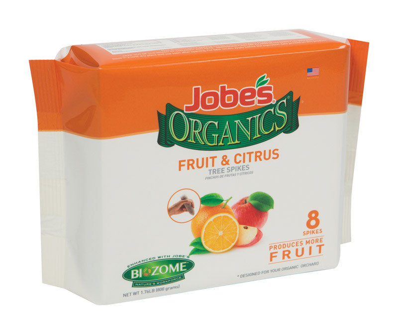Fertilizante orgánico para plantas Jobe's 4-6-6, paquete de 8