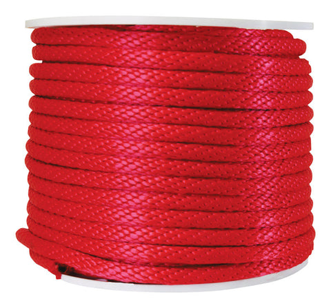 Koch Industries 5/8 in. D X 140 ft. L Red Solid Braided Polypropylene Derby Rope