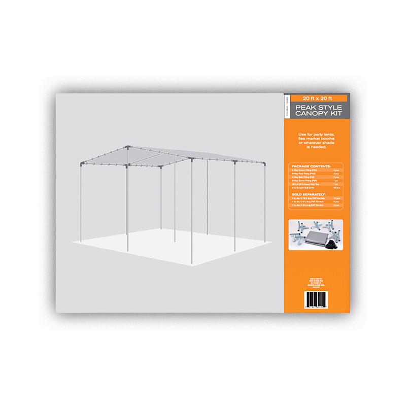 AHC 20 ft. W X 20 ft. L Heavy Duty Polyethylene Canopy Tarp Silver