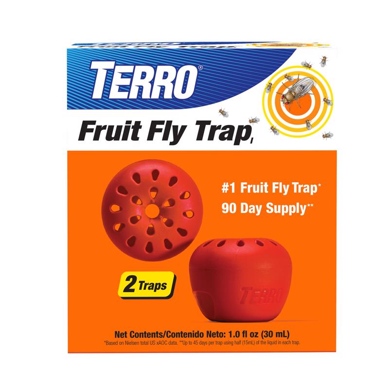 Trampa para moscas de la fruta TERRO, paquete de 2 (Caja de 6)