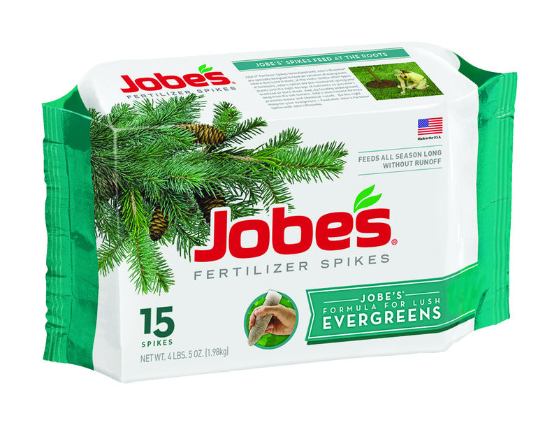 Fertilizante para plantas Jobe's 13-3-4, paquete de 15