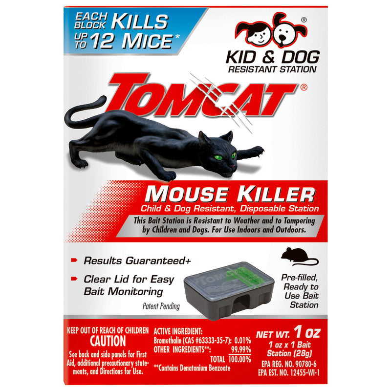 Tomcat Bait Station and Bait Blocks For Mice 1 oz 1 pk