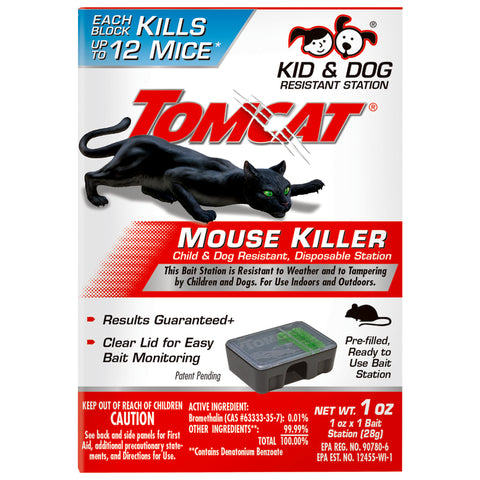 Tomcat Bait Station and Bait Blocks For Mice 1 oz 1 pk