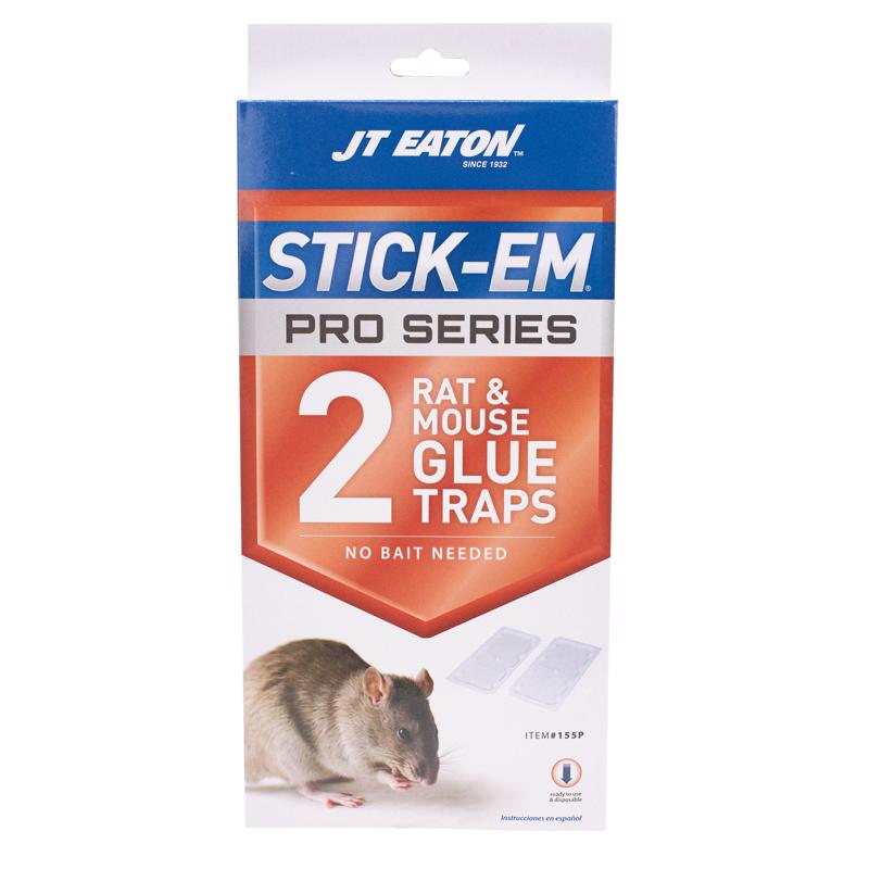 JT Eaton Stick-Em Pro Series Medium Glue Board Trap For Rodents 2 pk (Pack of 12)