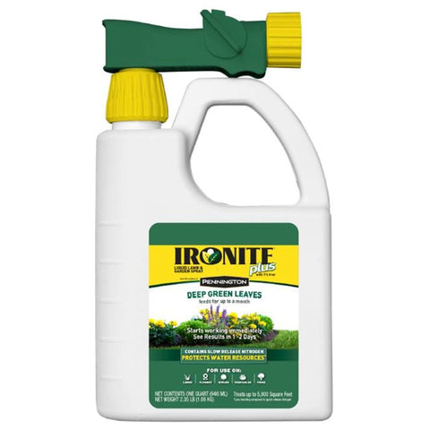Fertilizante de nitrógeno de liberación lenta Pennington Ironite para todo tipo de césped, para 5000 pies cuadrados