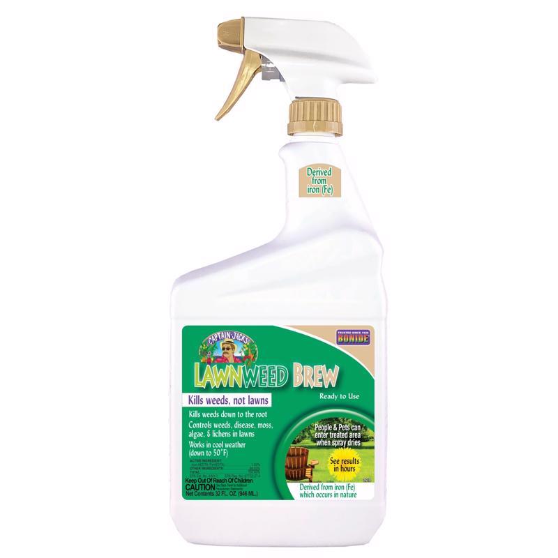 Bonide Captain Jack's Lawnweed Brew Herbicida líquido listo para usar 32 oz