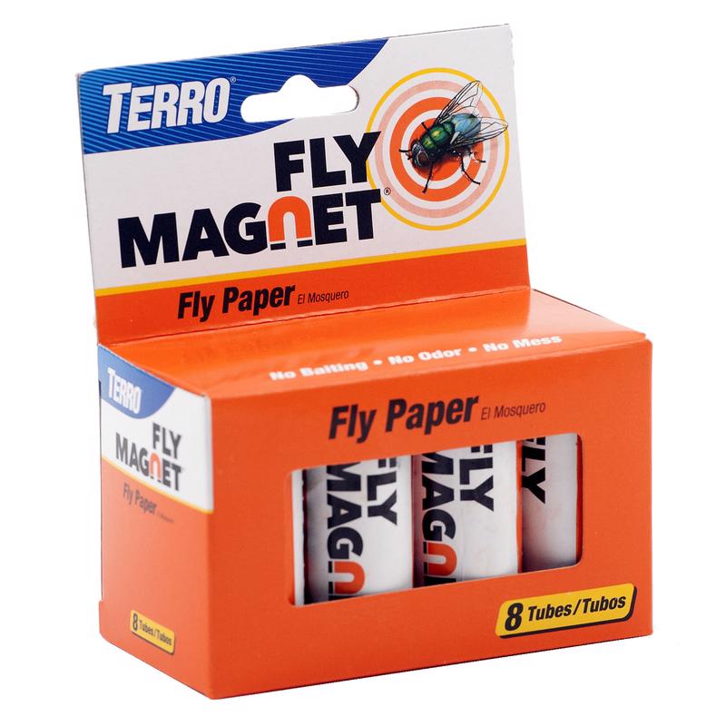TERRO Fly Magnet Fly Paper 8 pk (Pack of 4)