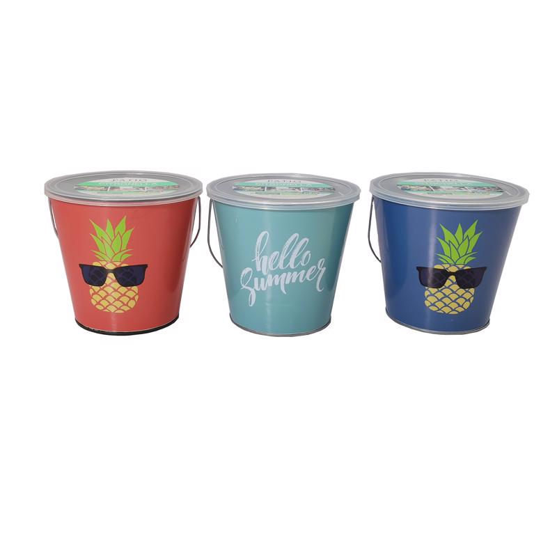 Vela en cubeta de citronela Patio Essentials para mosquitos/otros insectos voladores, 18 oz (paquete de 6)