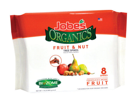 Fertilizante orgánico vegetal Jobe's, paquete de 8