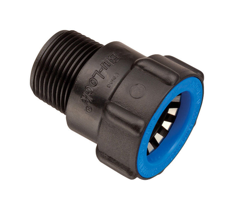 Orbit Blu-Lock 3/4 in. Push X 1/2 in. D MPT Adapter (Pack of 15)