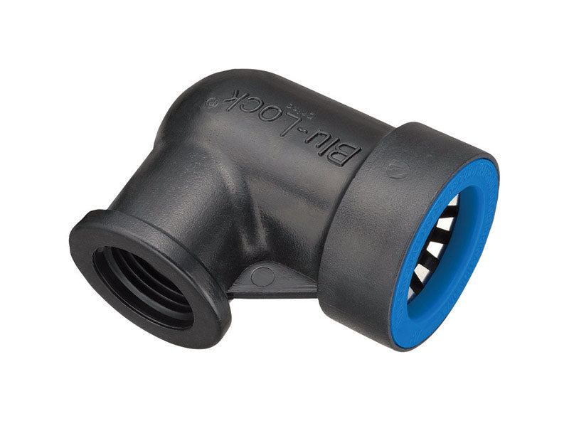 Orbit Blu-Lock 3/4 in. Push X 1/2 in. D FPT Elbow Connector (Pack of 15)
