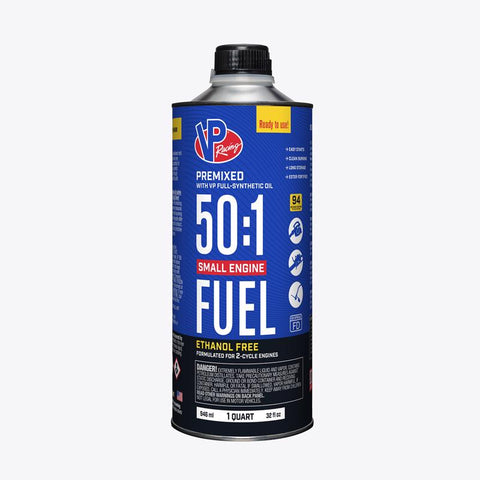 VP Racing Fuels Small Engine Ethanol-Free 2-Cycle 50:1 Pre-Mixed Fuel 1 qt (Pack of 8)