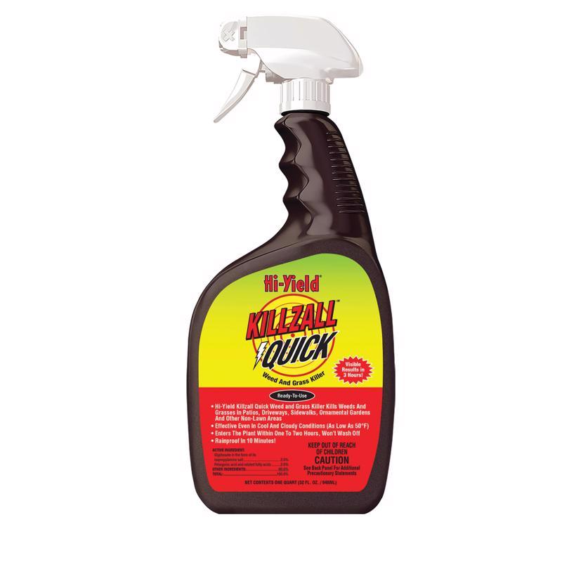 Hi-Yield Killzall Herbicida Rápido para Malezas y Pasto Líquido Listo para Usar 32 oz