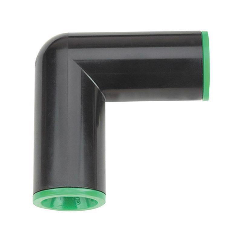 Codo de compresión para riego por goteo Raindrip de 1/2 pulg., paquete de 2