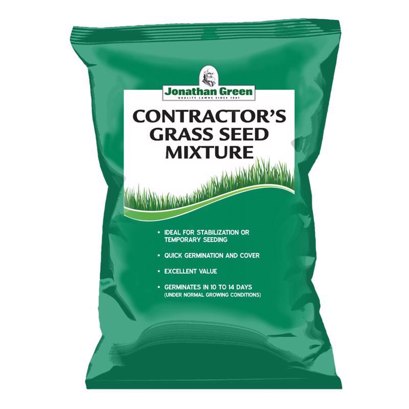 Semilla de césped de ray grass anual Jonathan Green Contractors para sol pleno/sombra media, 25 lb